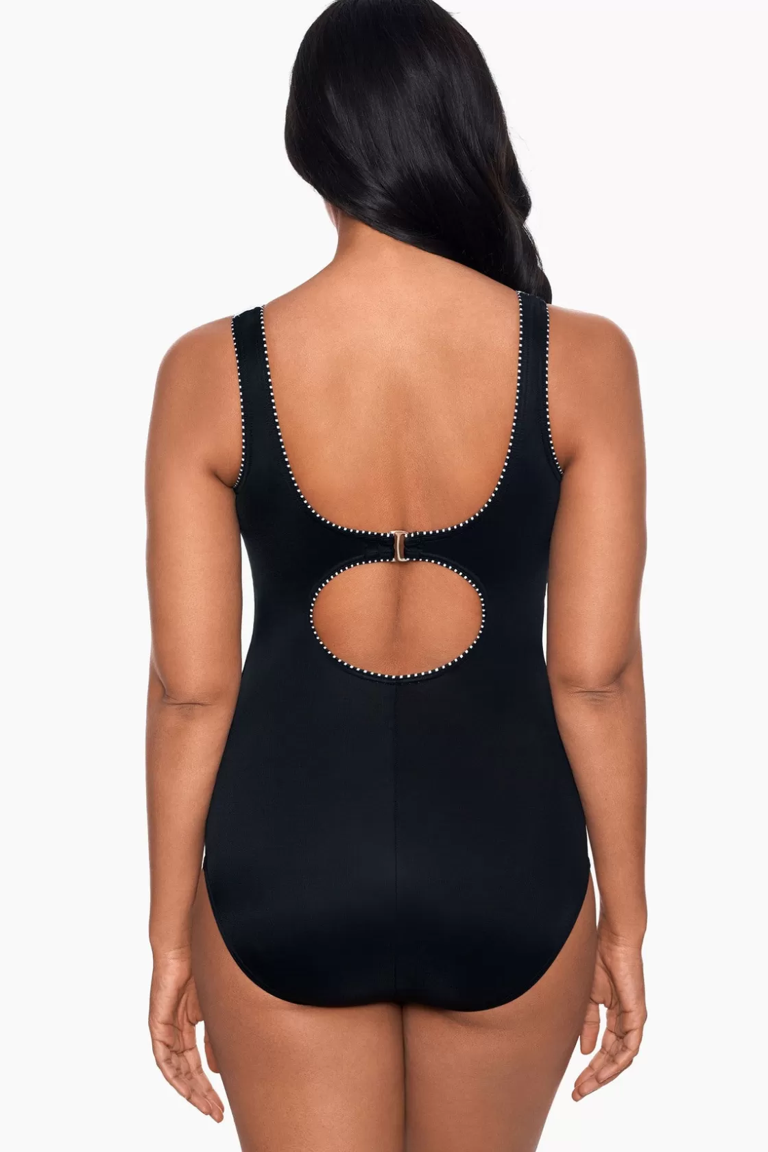 Miraclesuit One Piece^Colorblock Touche One Piece Swimsuit DD-Cup Black/White