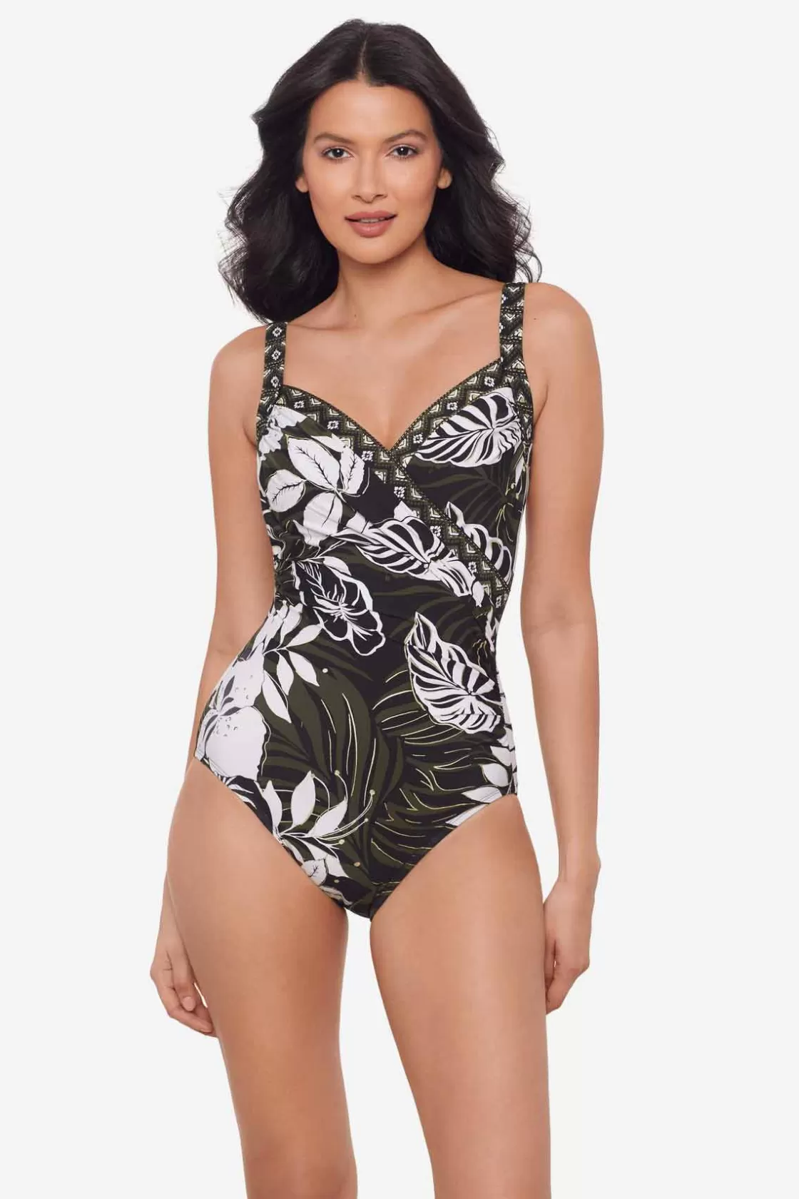 Miraclesuit One Piece^Elle Dorado Sanibel One Piece Swimsuit Black/Multi