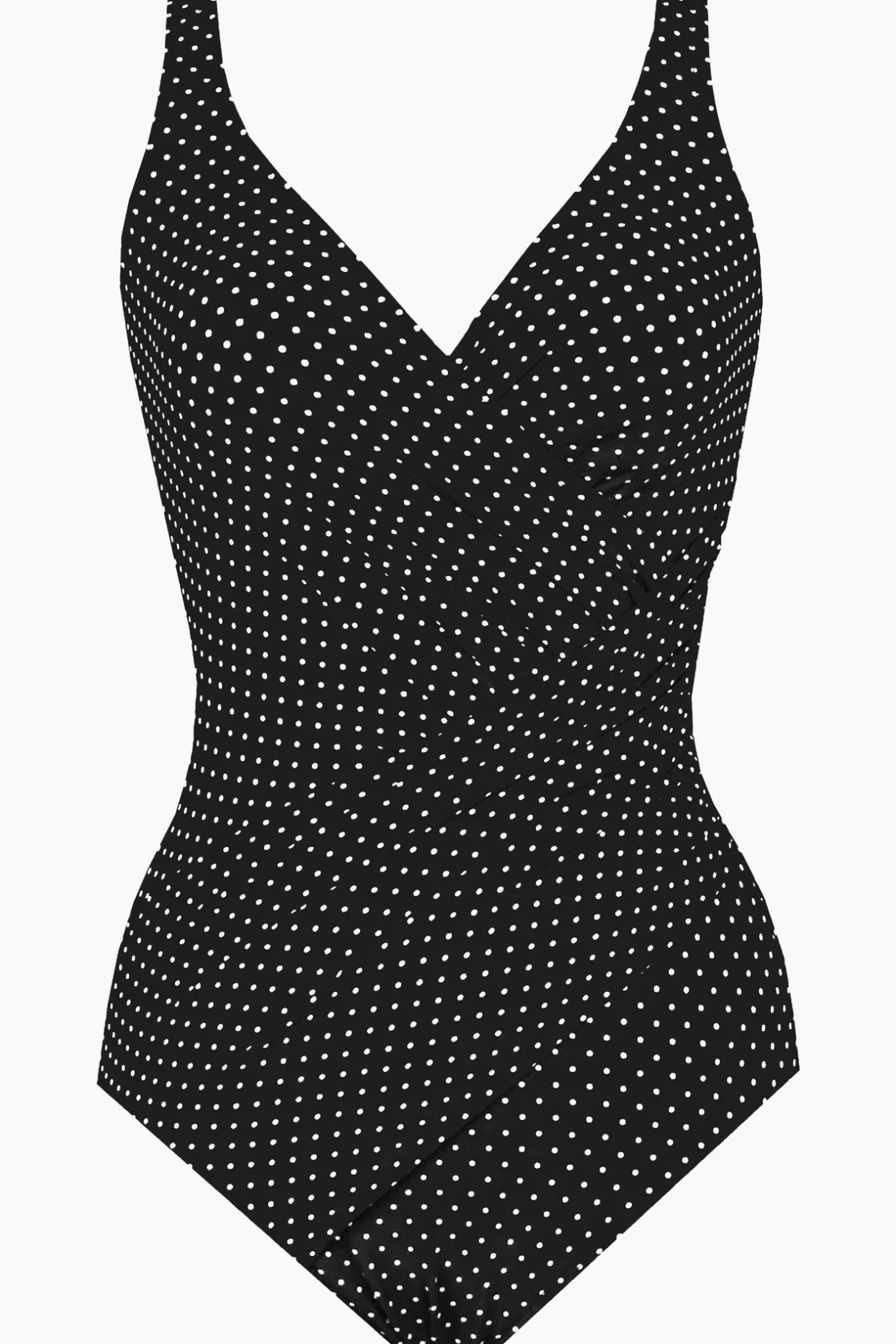 Miraclesuit One Piece^Plus Size Pin Point Oceanus One Piece Swimsuit Black/White